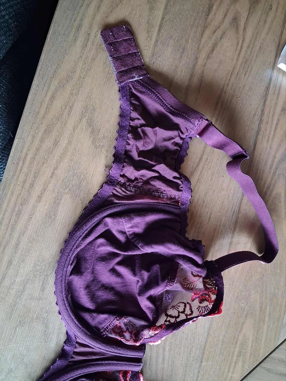 Bh bordeaux/roze merk prima donna – maat eu 75f / fr 90f – photo 5